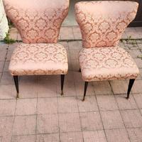 Coppia di sedie/poltroncine vintage anni ’50–’60