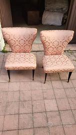 Coppia di sedie/poltroncine vintage anni ’50–’60