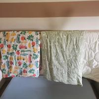 Copri piumino e piumino con lenzuola