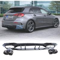 DIFFUSORE MERCEDES CLASSE A W177 18- A45 AMG NERO 