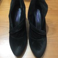 Scarpe Janet nere in camoscio