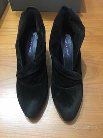 Scarpe Janet nere in camoscio