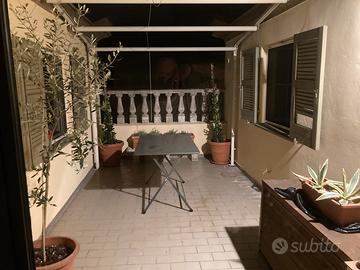 Tenda da sole a capanno