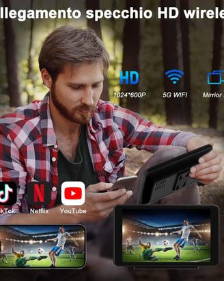 Touchscreen 7 Pollici  Carplay Wireless Andriod