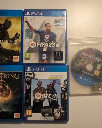 giochi PS4 - elden ring - dark souls 3 - Minecraft