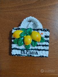 Magnet da frigo Ischia - Cestino con limoni