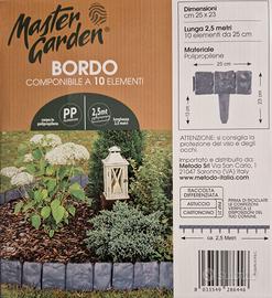 Bordo per Giardino Effetto Pietra Componibile