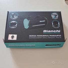 2 borse manubrio/marsupio Bianchi.  Nuove