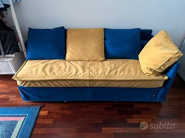 Divano letto in alcantara