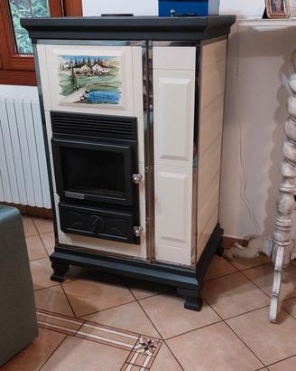 stufa a legna e  pellet 