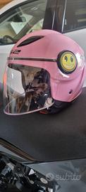 casco bambina rosa da scooter 