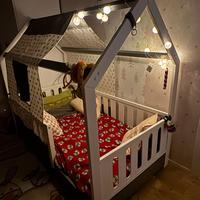 LETTO A CAPANNA E ARMADIO CAMERETTA BIMBA