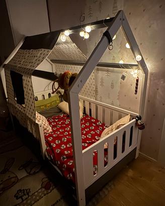 LETTO A CAPANNA E ARMADIO CAMERETTA BIMBA