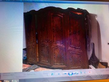 armadio barocco piemontese