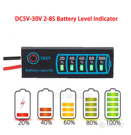 Indicatore di livello della batteria DC 5V-30V
