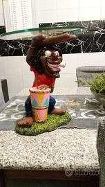 statua di boby marley con vetro a tavolino