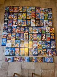 VHS originali Disney e videoregistratore JVC