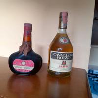 N.2 BOTTIGLIE BRANDY "CAVALLINO ROSSO"-"CUSENIER"