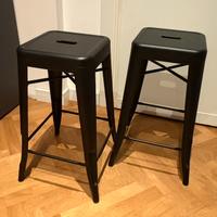 Coppia di sgabelli stile industriale