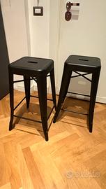 Coppia di sgabelli stile industriale