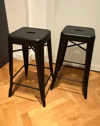 Coppia di sgabelli stile industriale