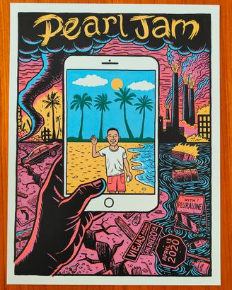 Poster "Pearl Jam" Live in San Diego - Aprile 2020