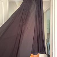 Gonna ruota nera con tulle