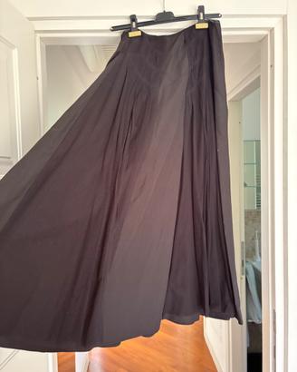 Gonna ruota nera con tulle