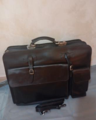 grande borsa the bridge nera in pelle 