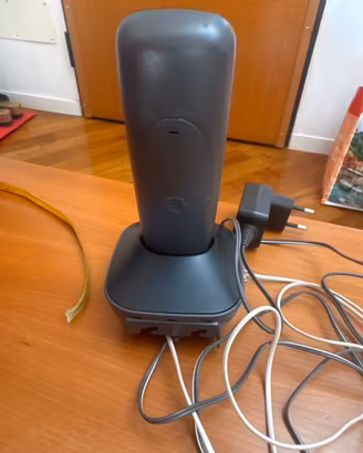 Telefono cordless Panasonic con base nero