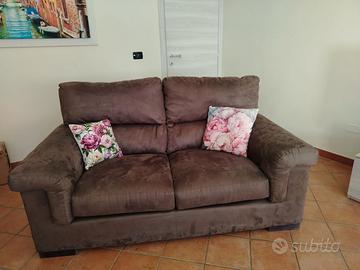 Divano 2 posti Poltronesofà  Marrone scuro