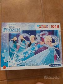 puzzle frozen 104 pezzi da 4 anni in su