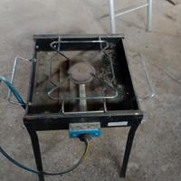 fornello a gas con piastra in ghisa i