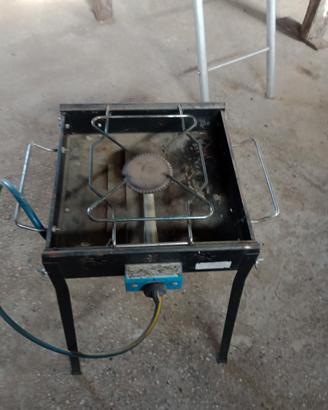 fornello a gas con piastra in ghisa i