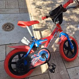 bici bimbo 3 anni spiderman 12 pollici