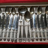 Posate vintage 87 pezzi x 12 marcate Arg.800