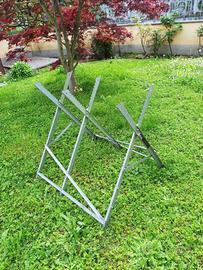 Cavalletto taglialegna in alluminio