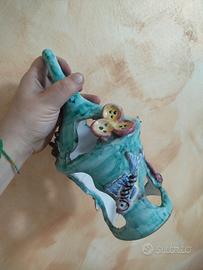 lanterna scultorea in ceramica di Vietri -macavv 