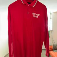 Polo maniche lunghe Croce Rossa