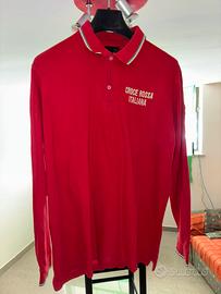 Polo maniche lunghe Croce Rossa