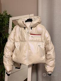 Giacca piumino Prada donna Bianco Panna S