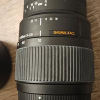Obiettivo Sigma 70 300 per Nikon