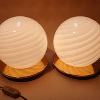 VENINI design n.2 lampade da comodino