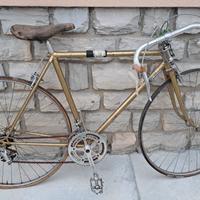 Bicicletta da corsa anni 70 color oro