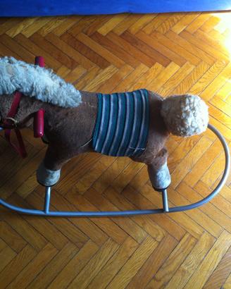 Cavallo a dondolo x bimbi vintage