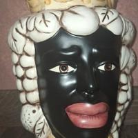 Testa di Moro decorativa in ceramica 