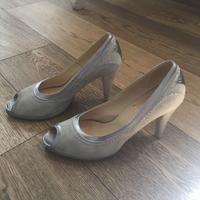 Décolleté donna nr 39 scamosciato grigio perla