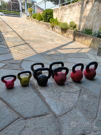 Set Kettlebell Ghisa e Vinile da 4kg a 20kg

