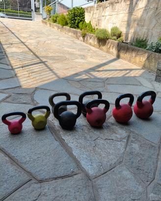 Set Kettlebell Ghisa e Vinile da 4kg a 20kg

