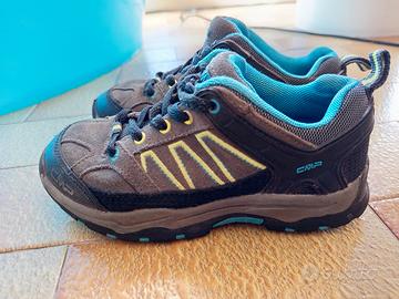 scarpe trekking bambino 32 CMP blu azzurre